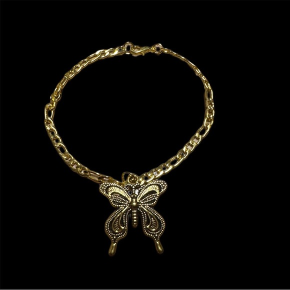 Butterfly Charm Bracelet-Goldtone - Picture 3 of 3